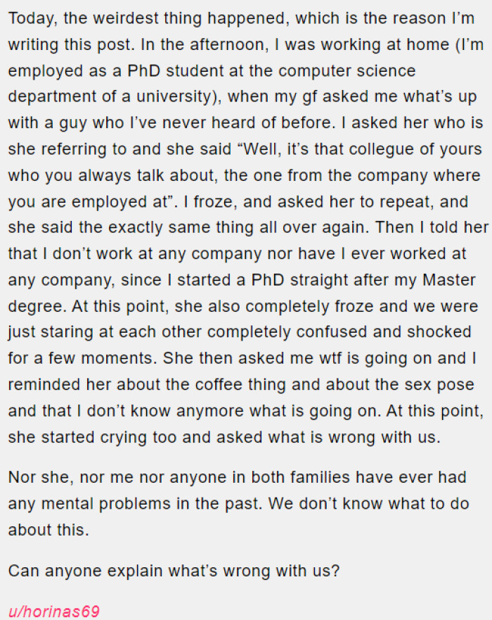 Unexplained discrepancies leave couple confused and distressed