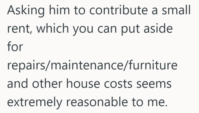 Covering upkeep costs makes the request feel practical, not personal.