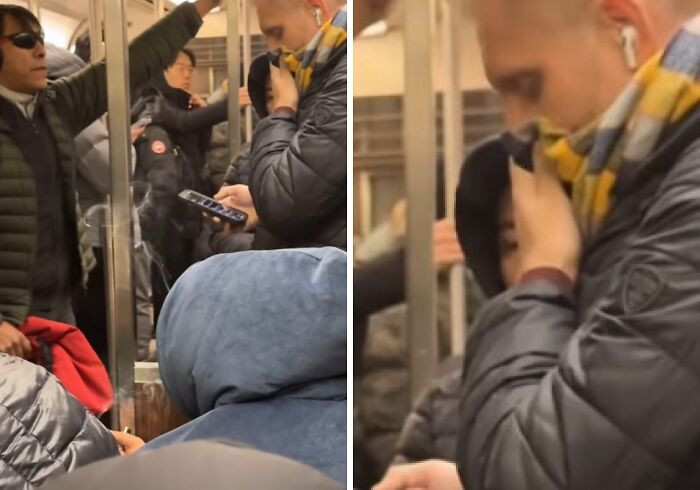 "Guy In The Blue Hoodie Is Smoking... Poor Passengers"