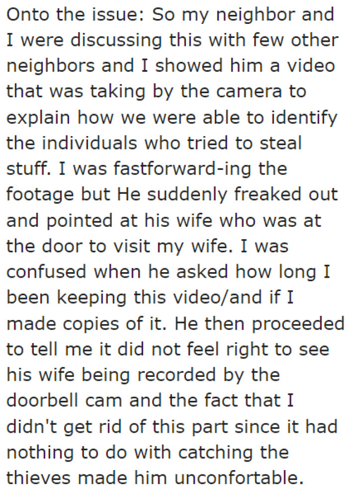 The OP shared his method of catching burglars with people in his area.