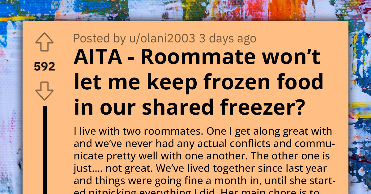 Redditor Cries Out As Roommate Tries To Bully Her Off Their Shared Appliance