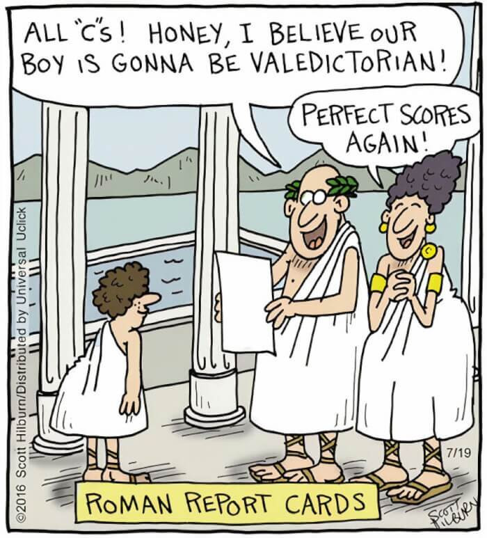 11. Roman Report Cards