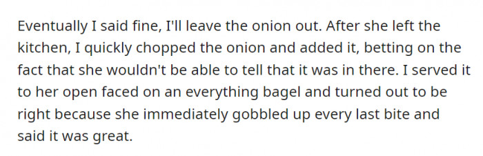 He is, after all, the best tuna sandwich maker in her world YET.