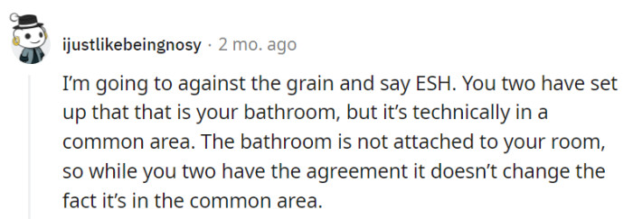 Bathroom border disputes—the real estate drama nobody saw coming.