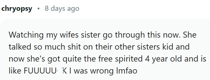 One real-life example: