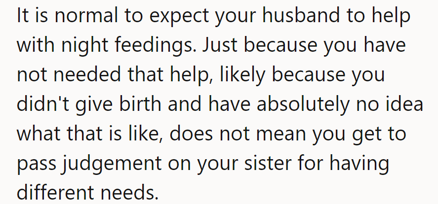 Nighttime teamwork isn't a foreign concept; it's just not her strong suit. Time to brush up on support skills, sis.
