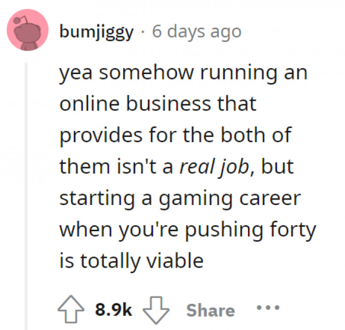 And he totally didn't see anything wrong with that!