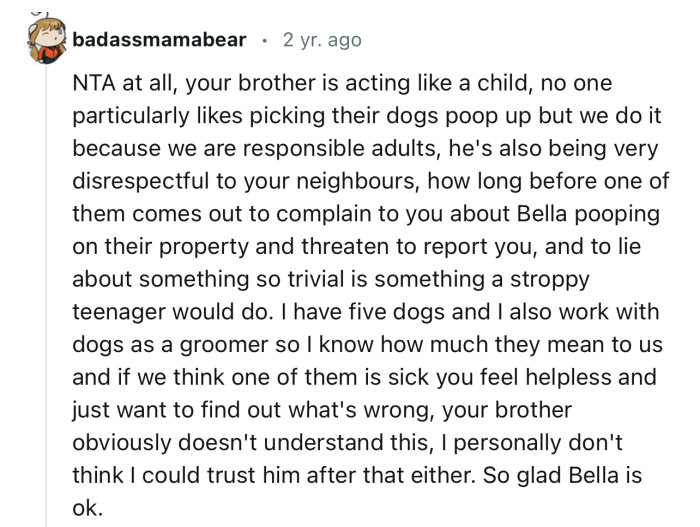 No one likes picking up dog poop, but it’s all about being a responsible dog owner
