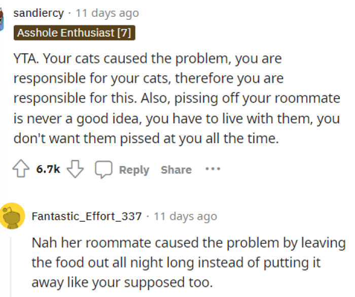 It seems like people in the comments were very split on how they felt about this situation and who was in the wrong.