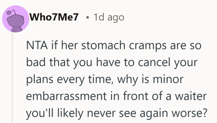 When the outcome is that predictable, the small embarrassment starts to feel less important.