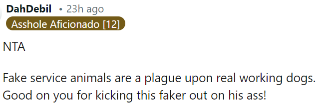 Fake service animals harm genuine working dogs.