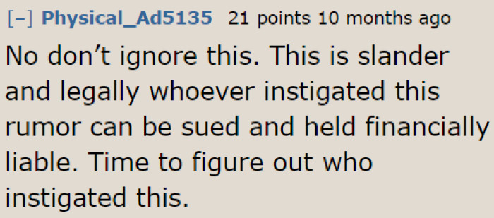 Others believe that this shouldn't be ignored.