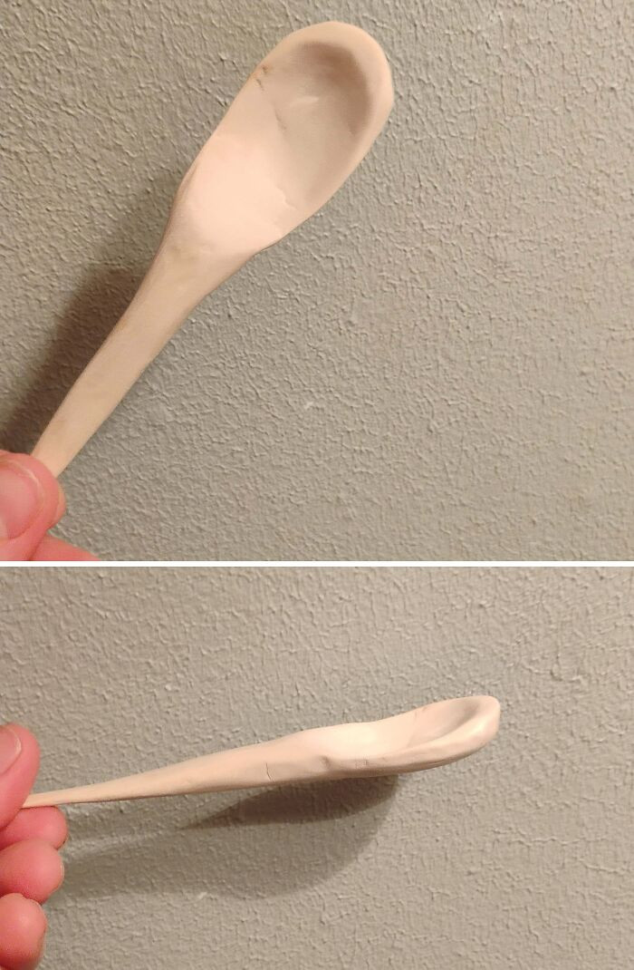 "First Attempt At Spoon Failed Miserably"