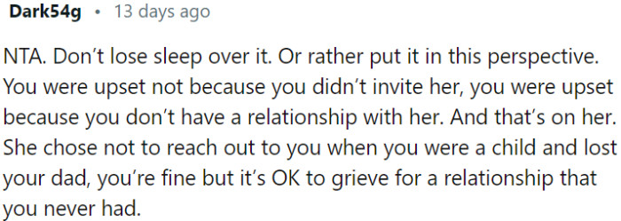 It's understandable for OP to feel a sense of grief for a relationship that never materialized