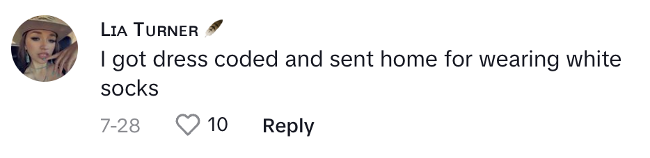 Now, this is a strange reason to be sent home.