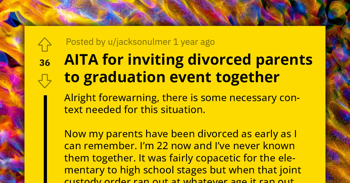 Divorced Spouses Fight Over Their Child's Affections During Her Formative Years, Manage To Make College Graduation All About Them