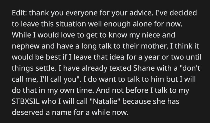 After all the advice from helpful Redditors, OP decided not to reconnect with Shane for now.