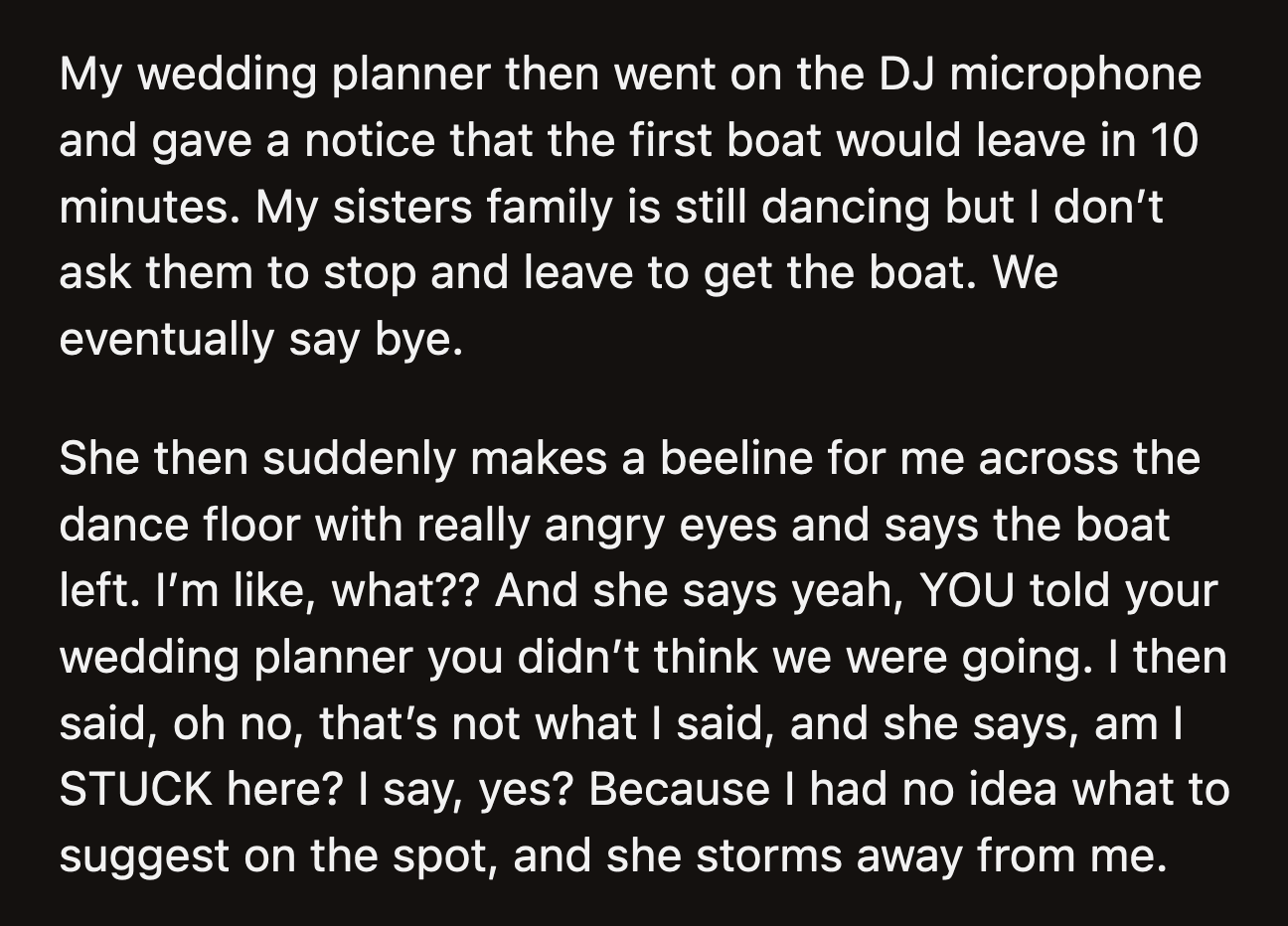 Her nieces excitedly ran up to OP, but their mom screamed at them to go to her. OP was heartbroken.