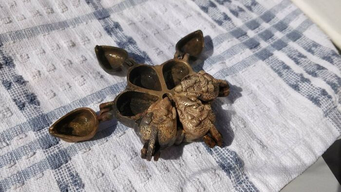 29. Found In A Garden. Metallic Object That Closes In On Itself