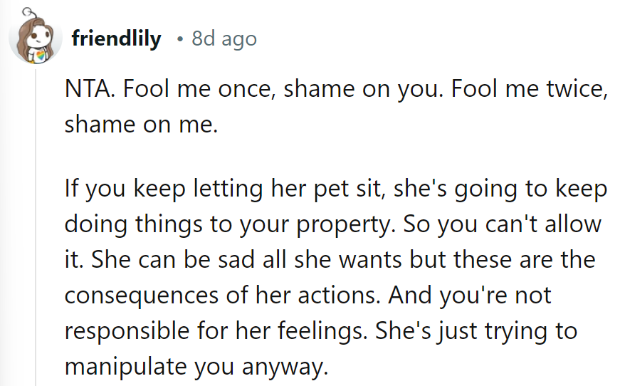 Lesson learned: no more 'pet-sitting,' no more 'pruning.' Boundaries are pet-tential lifesavers.