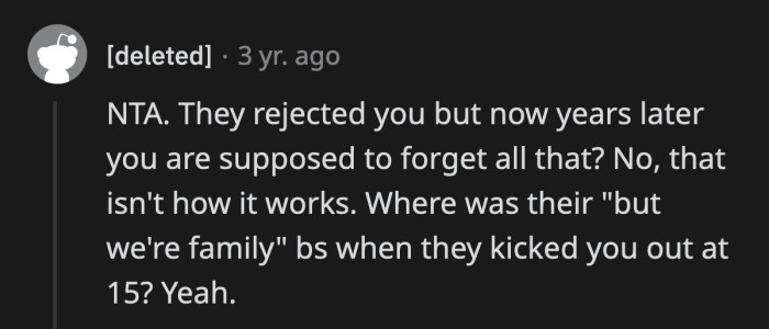 Just get over it, OP! It's all in the past! /s