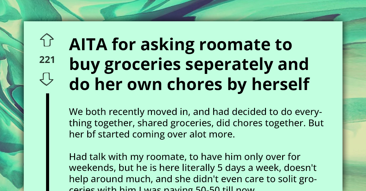 Woman Tired Of Cleaning After Roommate's BF And Buying Him Food, Shocks Them With Demand For Clear Division Of Groceries And Chores