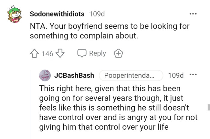 This is something he still doesn't have control over