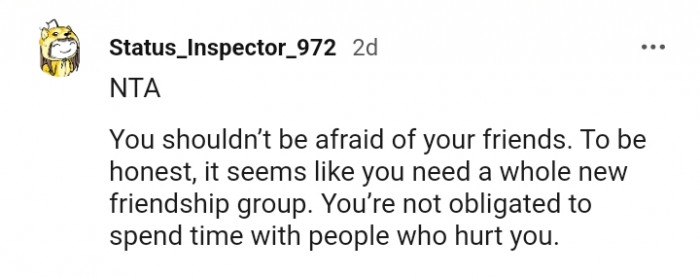 You are definitely not obligated to spend time with people who hurt you.