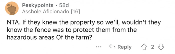 The fence was installed there for a reason.