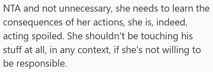 She Needs to Face the Consequences for Acting Spoiled and Touching Things That Aren’t Hers.