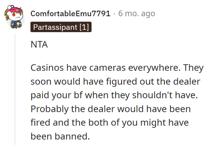 Unintentional casino vigilantes: saved a fired dealer, dodged a ban, and left with a tale to tell. Jackpot!