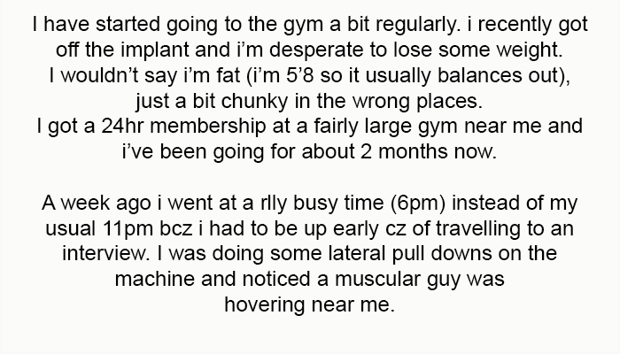 OP starts the gym story