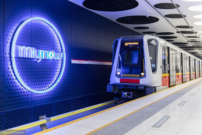 26. Warsaw Subway. Because It's A Very Young System, New Stations Look Very Impressive. It's Also One Of The Cleanest Subway Systems In Europe