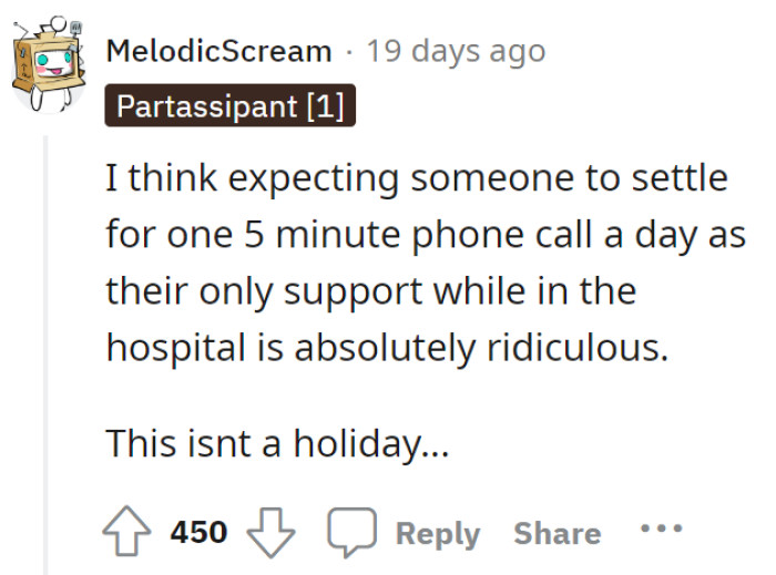 There were no holidays in this household for sure.