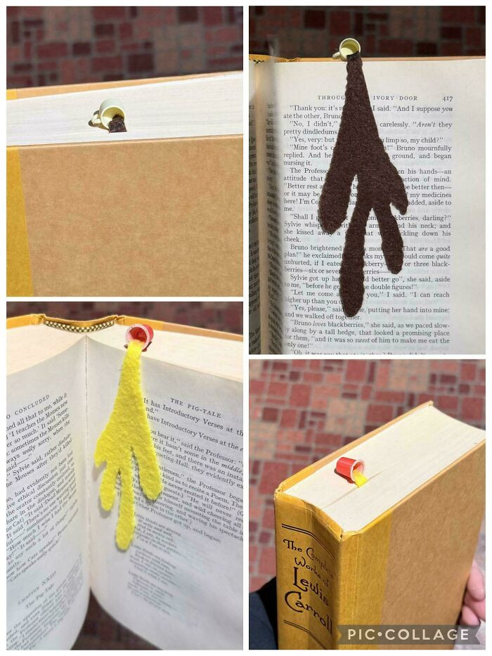 "Spilled Beverage Bookmarks"