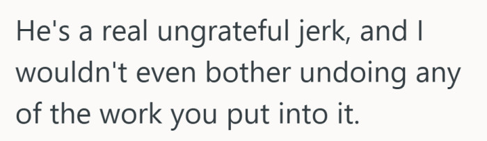 Gratitude was missing, and that tends to change how far someone is willing to go.