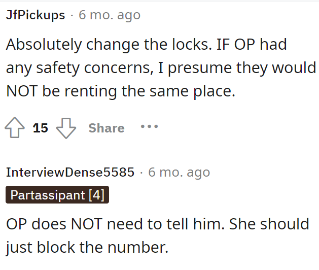 OP should change the locks.