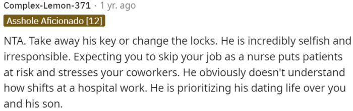 Selfish and irresponsible behavior