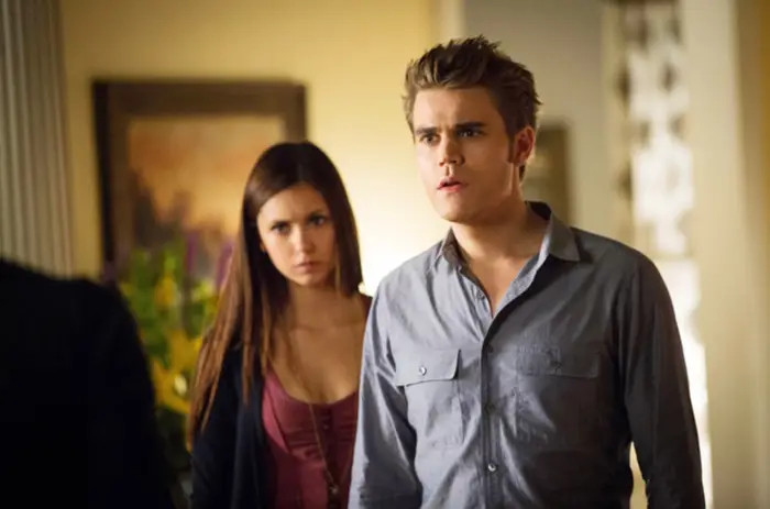 1. Nina Dobrev and Paul Wesley, The Vampire Diaries