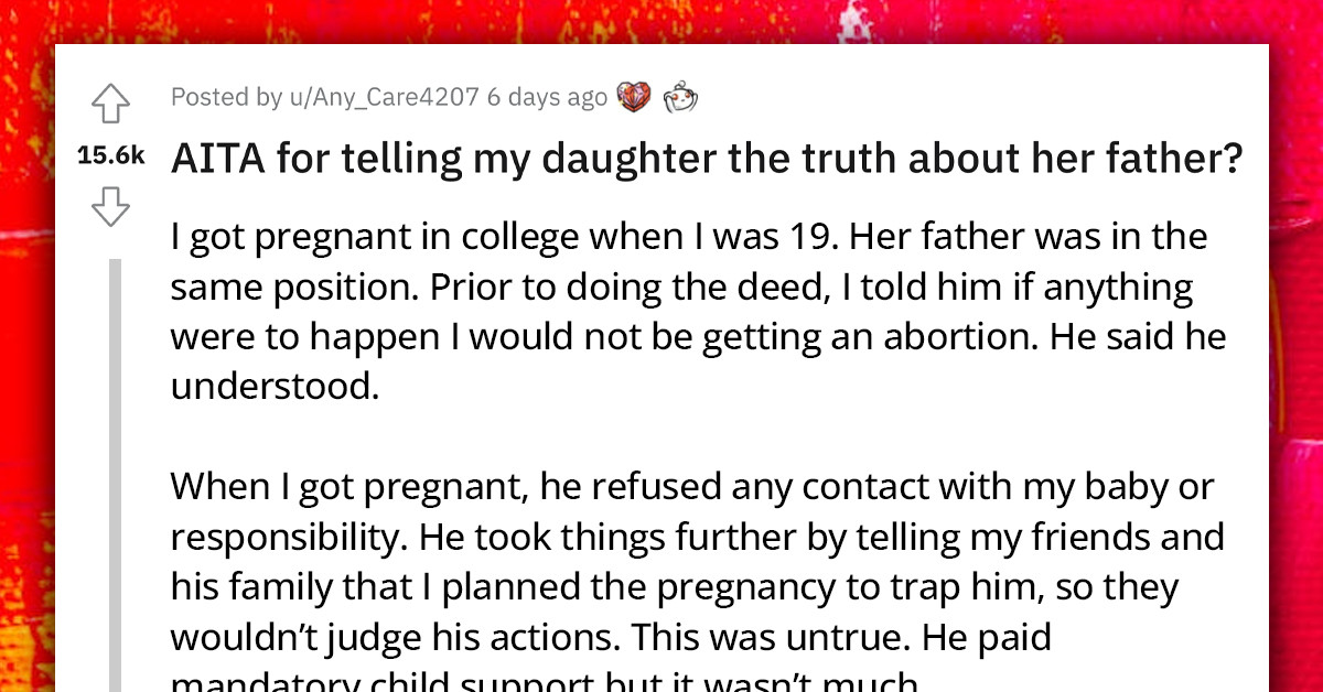 Mother Reveals To Daughter How Her Father Abandoned Them When She Got Pregnant, And The Real Reason For His Sudden Return