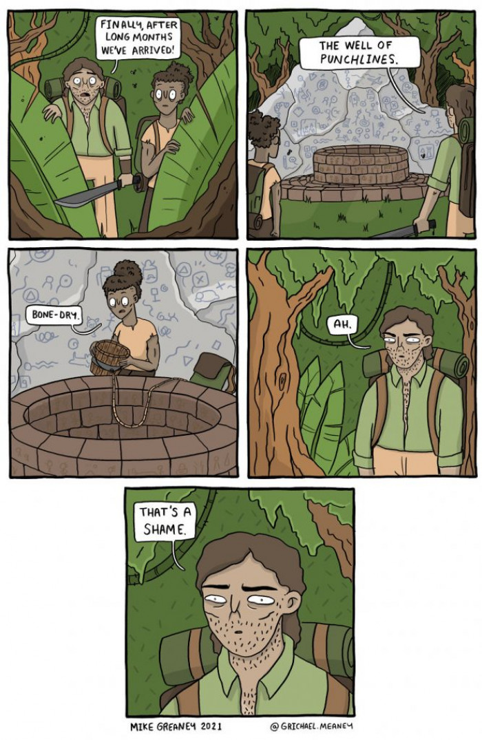 18. Want to find the well of punchlines?