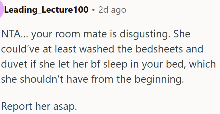 OP's roommate is disgusting.