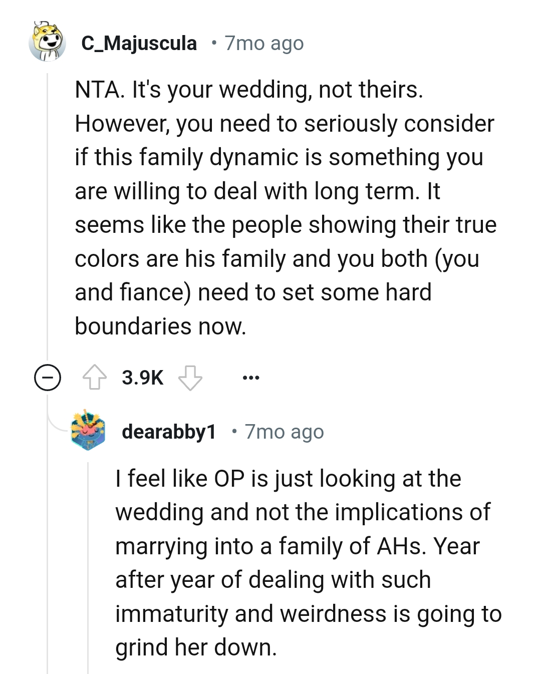 His family are the ones showing their true colors