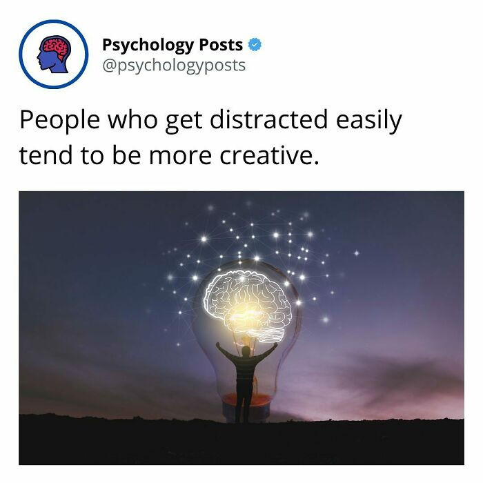 The advantage of getting easily distracted
