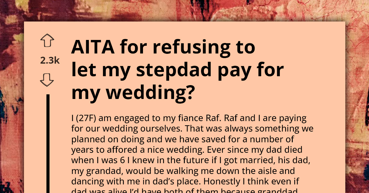 Bride-To-Be Faces Family Backlash For Choosing Granddad Over Stepfather To Walk Her Down The Aisle