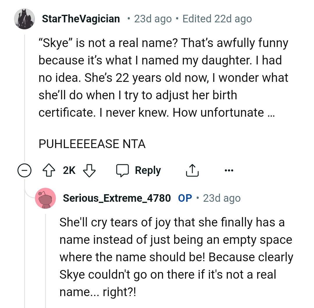 She'll cry tears of joy