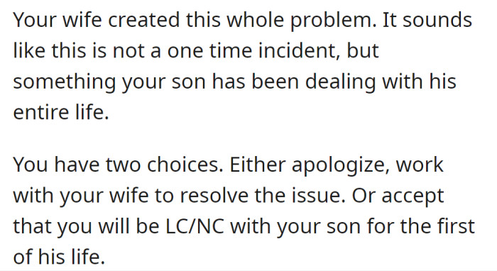 A Reddit user said it looks like his wife created the problem: