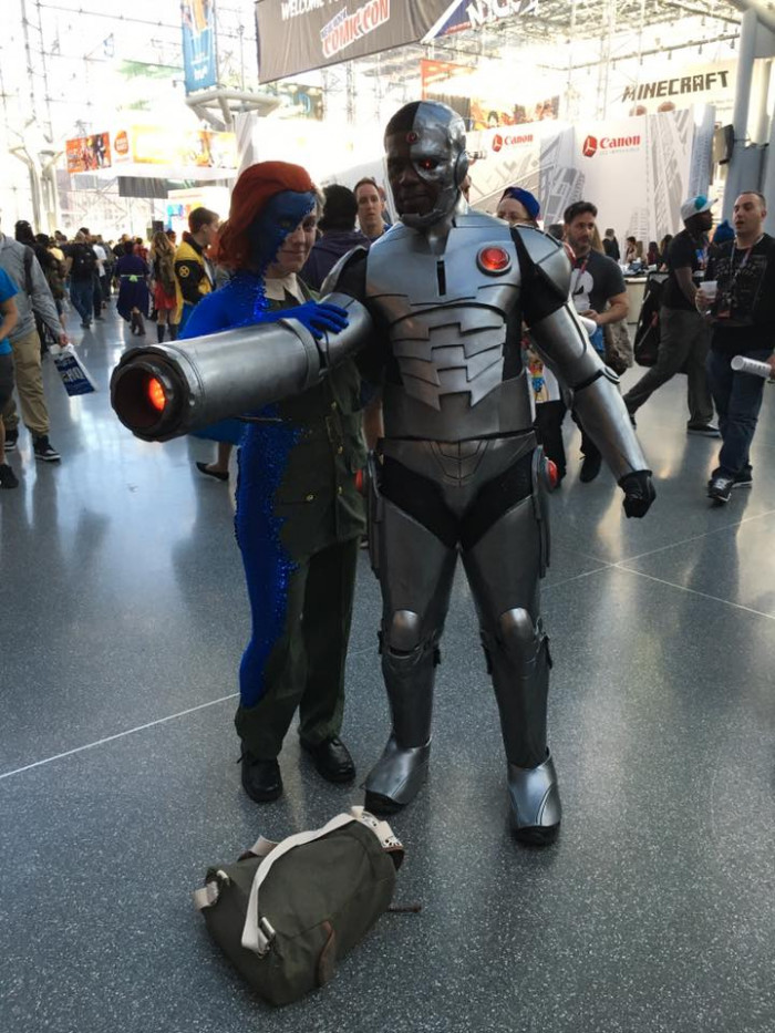 Mystique and Cyborg