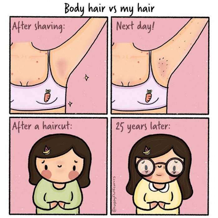 Body hair grows too fast!