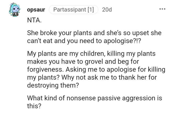 Let's head into the comments section and find out what other redditors have to say regarding the story